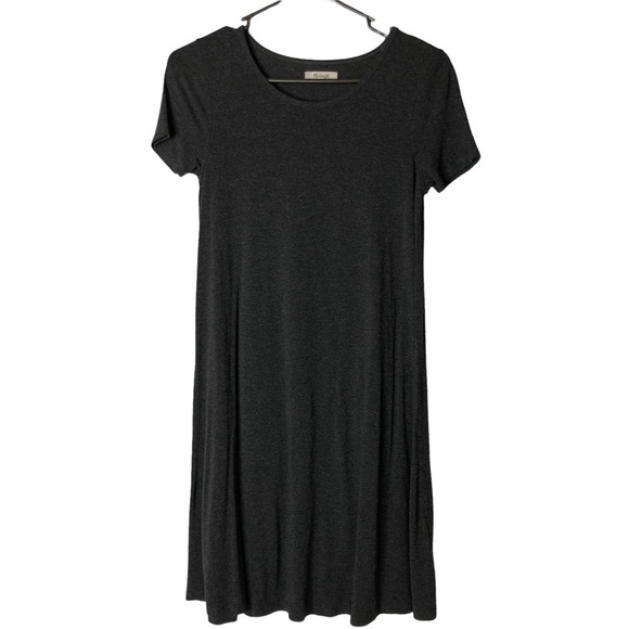 Madewell Swingy Tee Gray Dress Size‎ XS in Heathered Charcoal - Picture 1 of 6